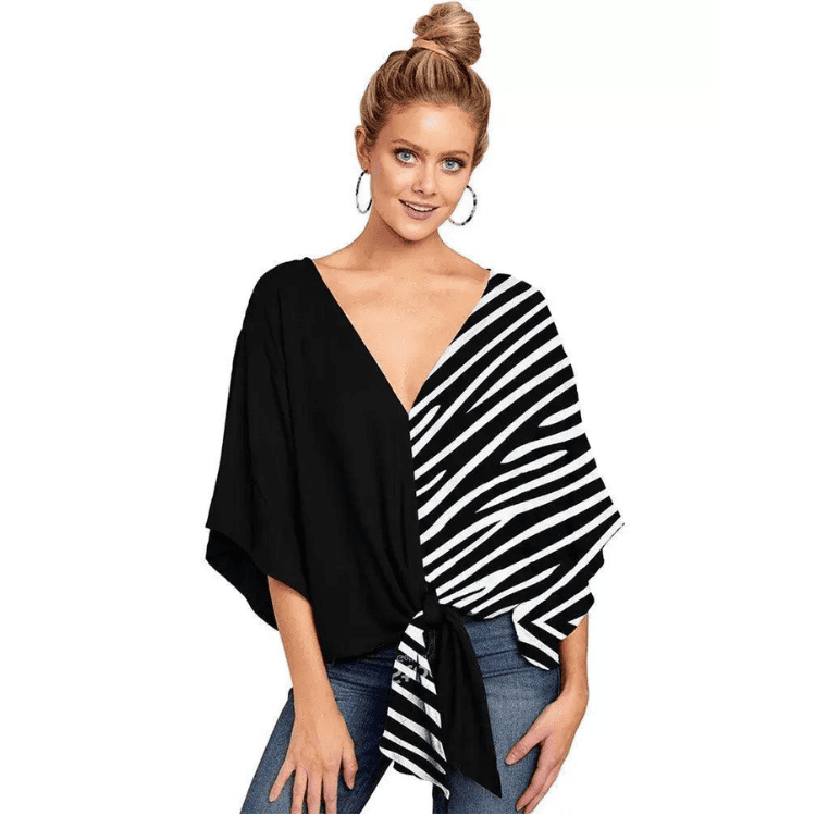 Camisa Feminina Gola V Ellie