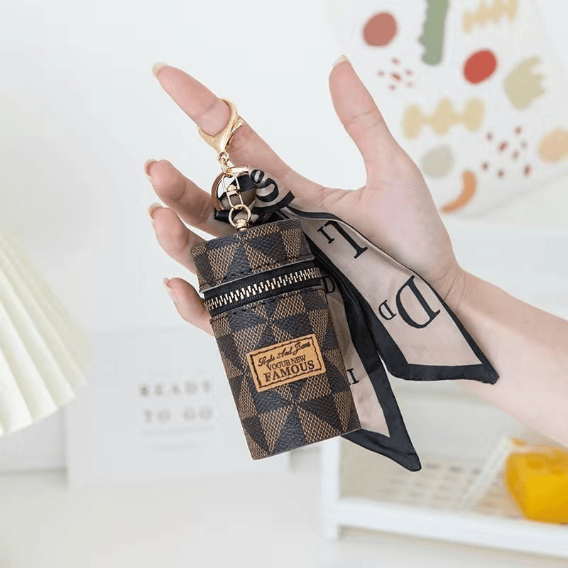 Chaveiro Lenço de Seda + Porta Batom + Porta Moedas Elegante