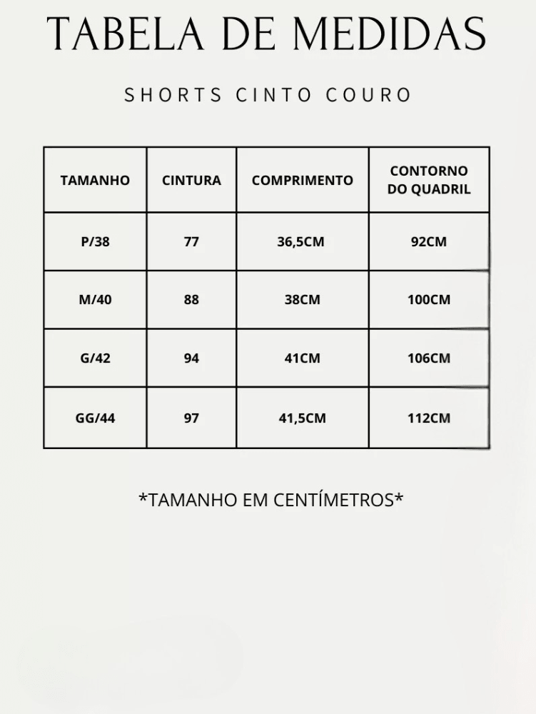 Short Feminino de Alfaiataria Cintura Alta Meia Coxa com Cinto