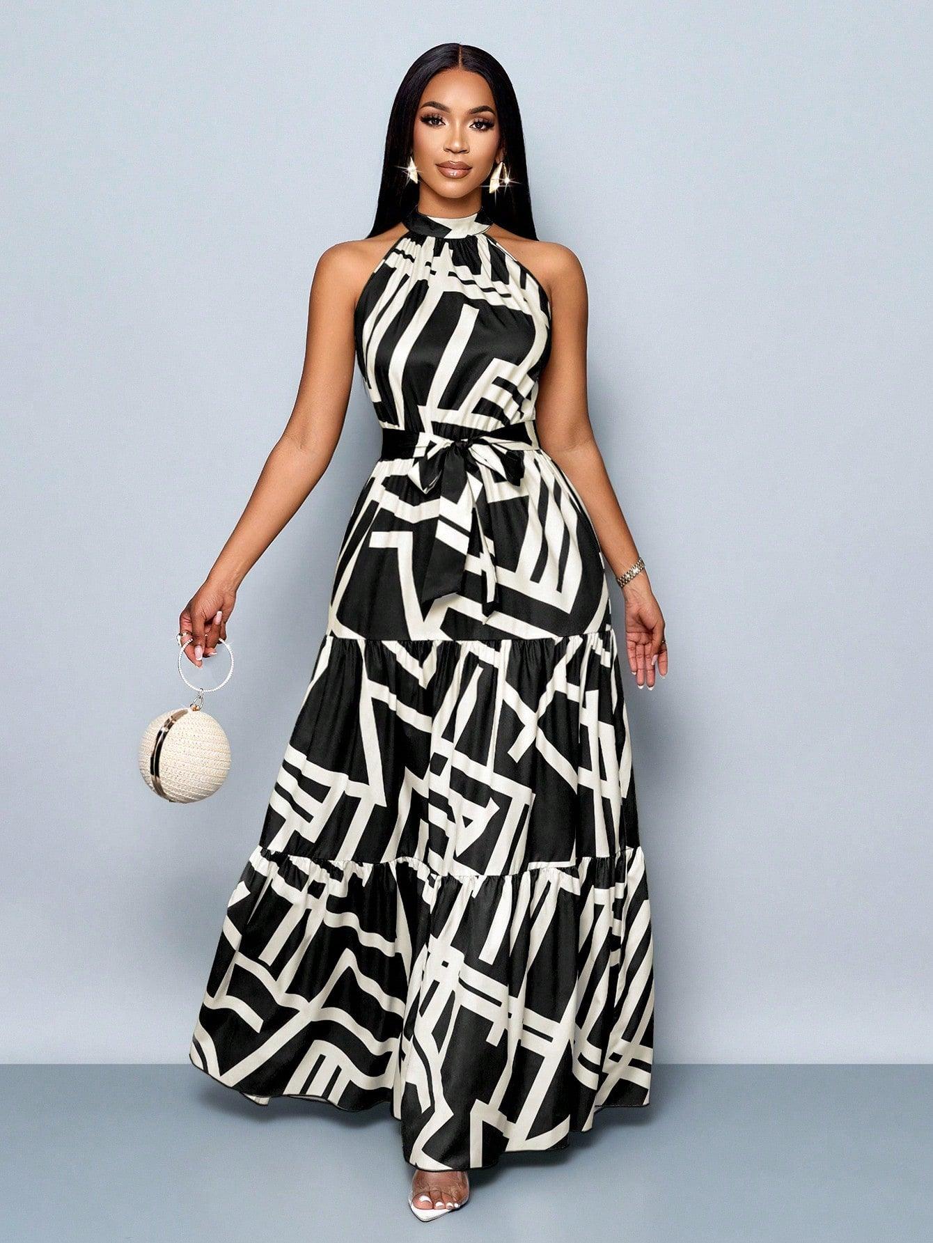 Vestido Bahamas Elegante – Estilo Tropical