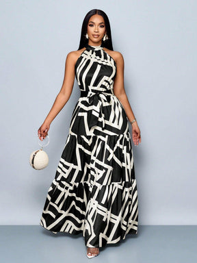 Vestido Bahamas Elegante – Estilo Tropical