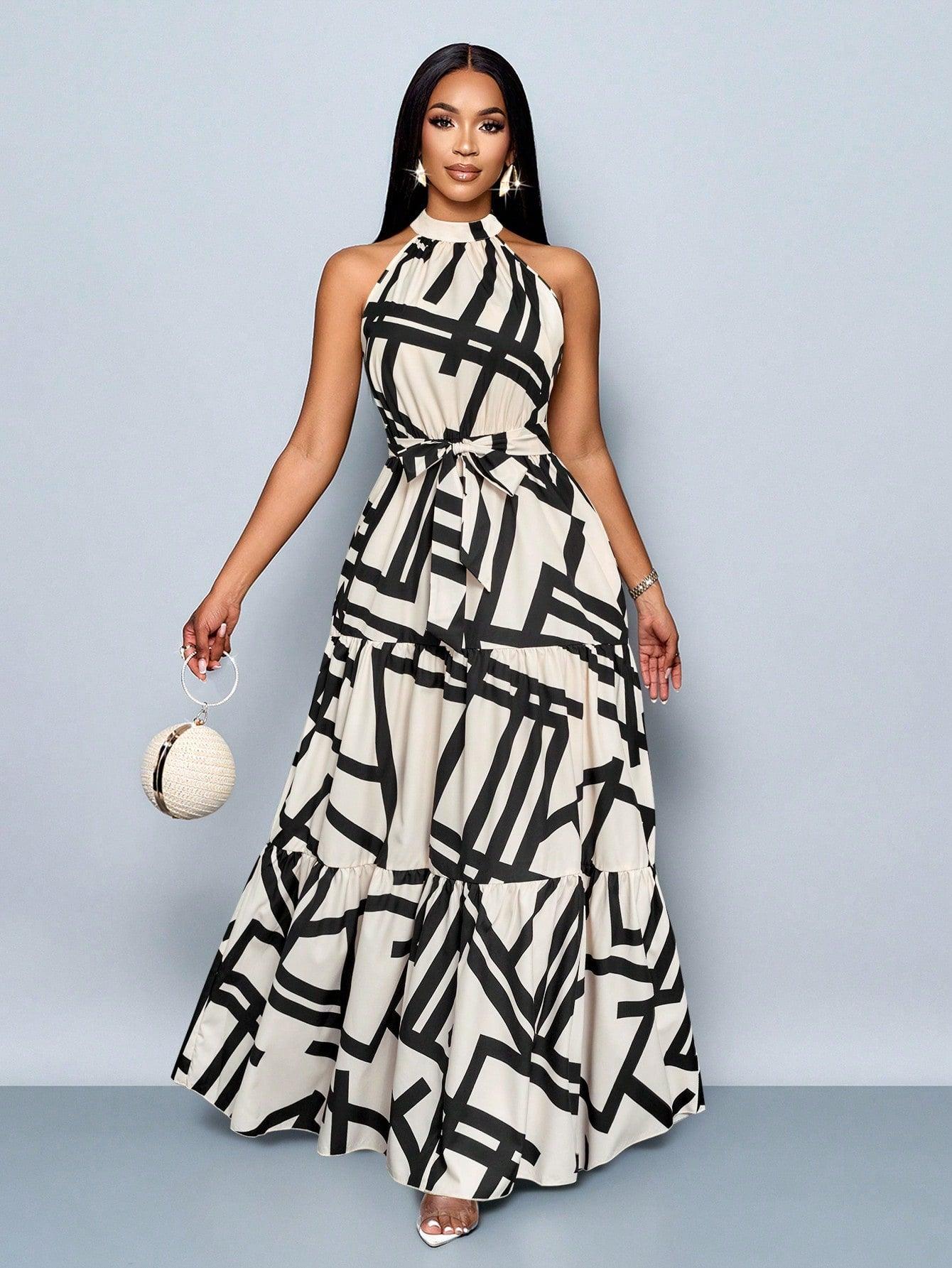 Vestido Bahamas Elegante – Estilo Tropical