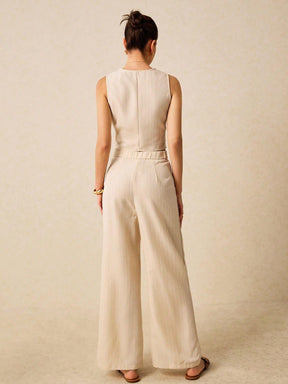 Poéselle Conjunto Feminino Listrado