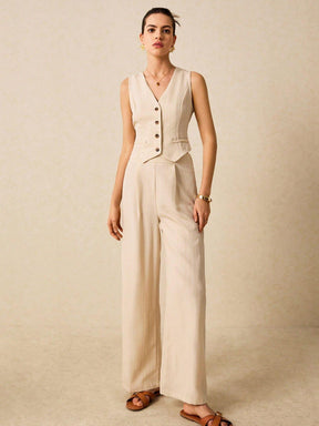 Poéselle Conjunto Feminino Listrado
