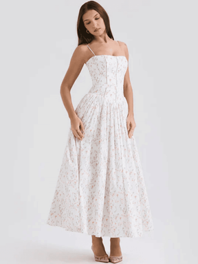 Vestido Midi Estampa Floral