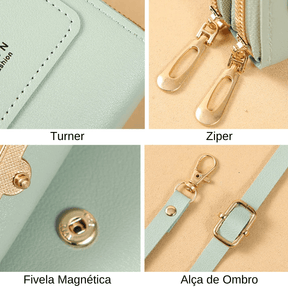 Bolsa Carteira Touch Screen - Proteção, Estilo e Praticidade em Um Só Lugar
