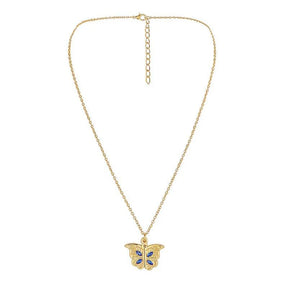Colar Borboleta Feminino Prata e Ouro Exclusivo