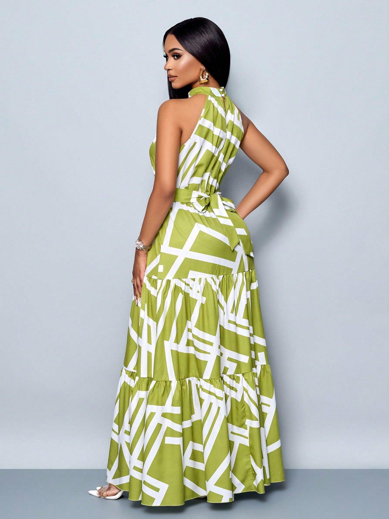 Vestido Bahamas Elegante – Estilo Tropical