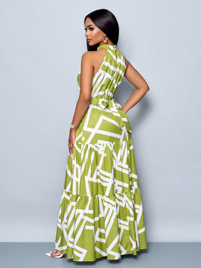 Vestido Bahamas Elegante – Estilo Tropical