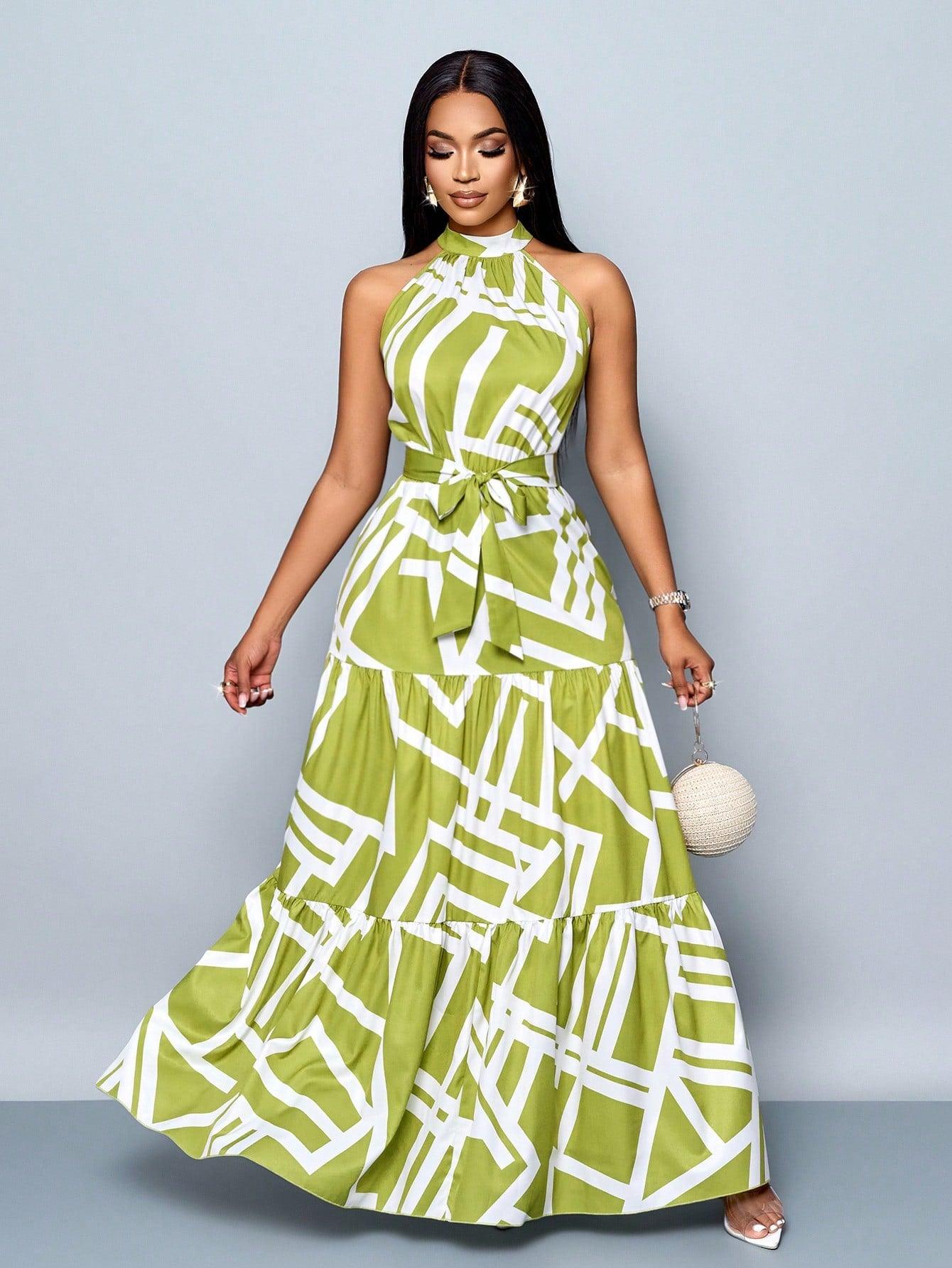 Vestido Bahamas Elegante – Estilo Tropical