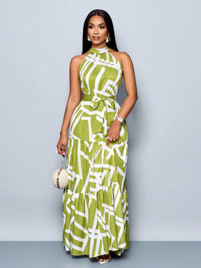 Vestido Bahamas Elegante – Estilo Tropical