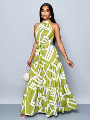 Vestido Bahamas Elegante – Estilo Tropical