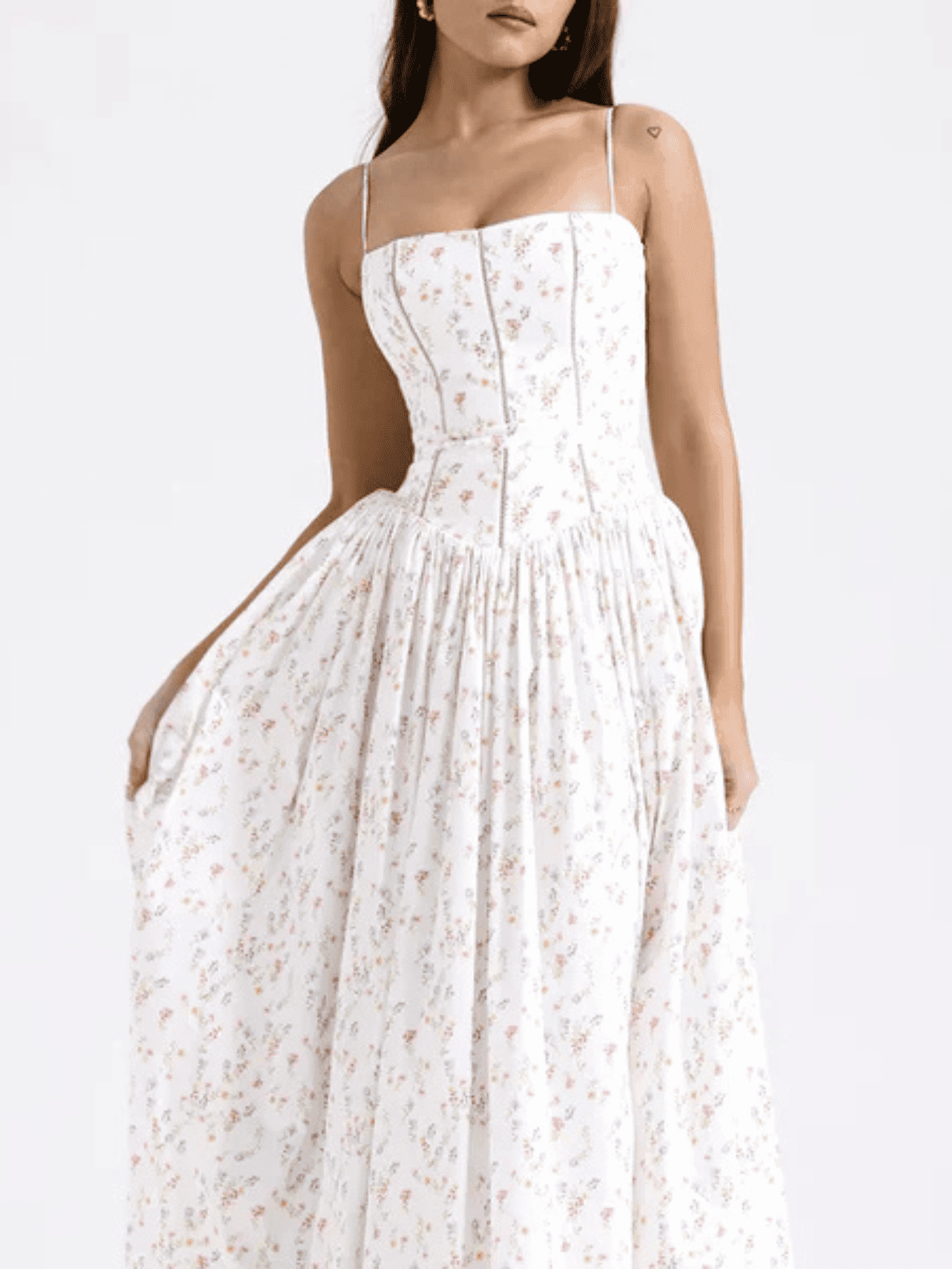 Vestido Midi Estampa Floral