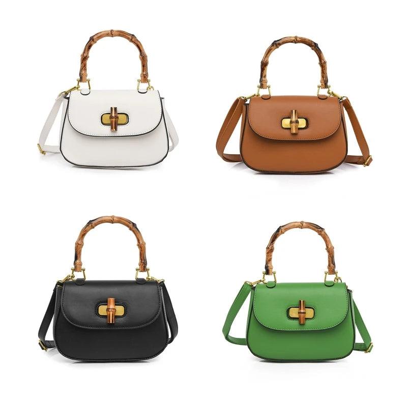 Bolsa Feminina com Alça de Bambu
