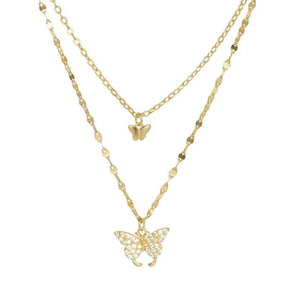 Colar Feminino Borboletas de Luxo